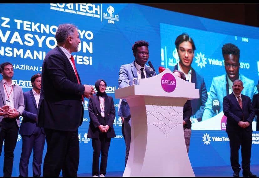 Abduljalal Lawal speaking at EuriTech — Istanbul