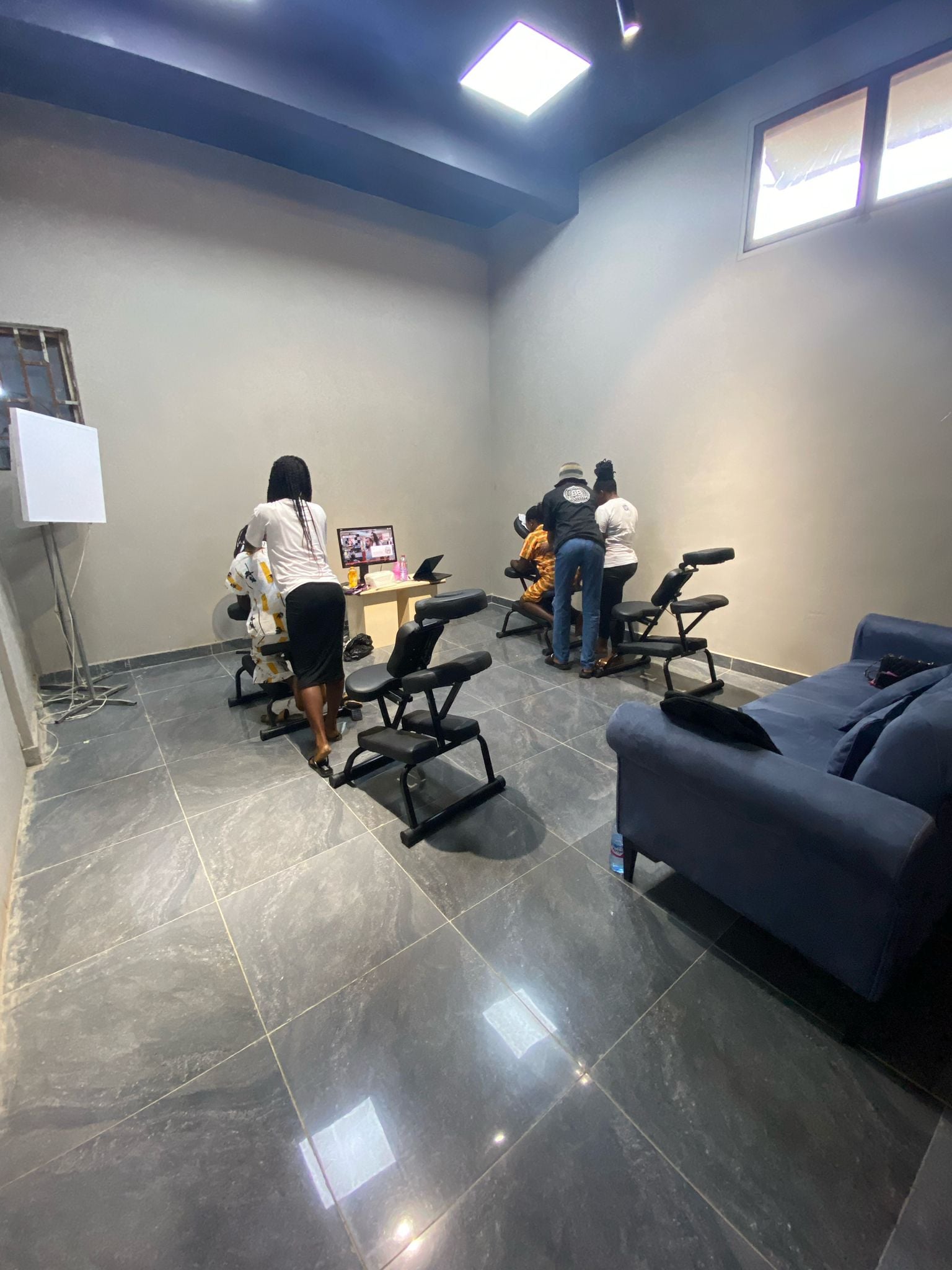 Training the Relax Care professional team — Accra shopping mall