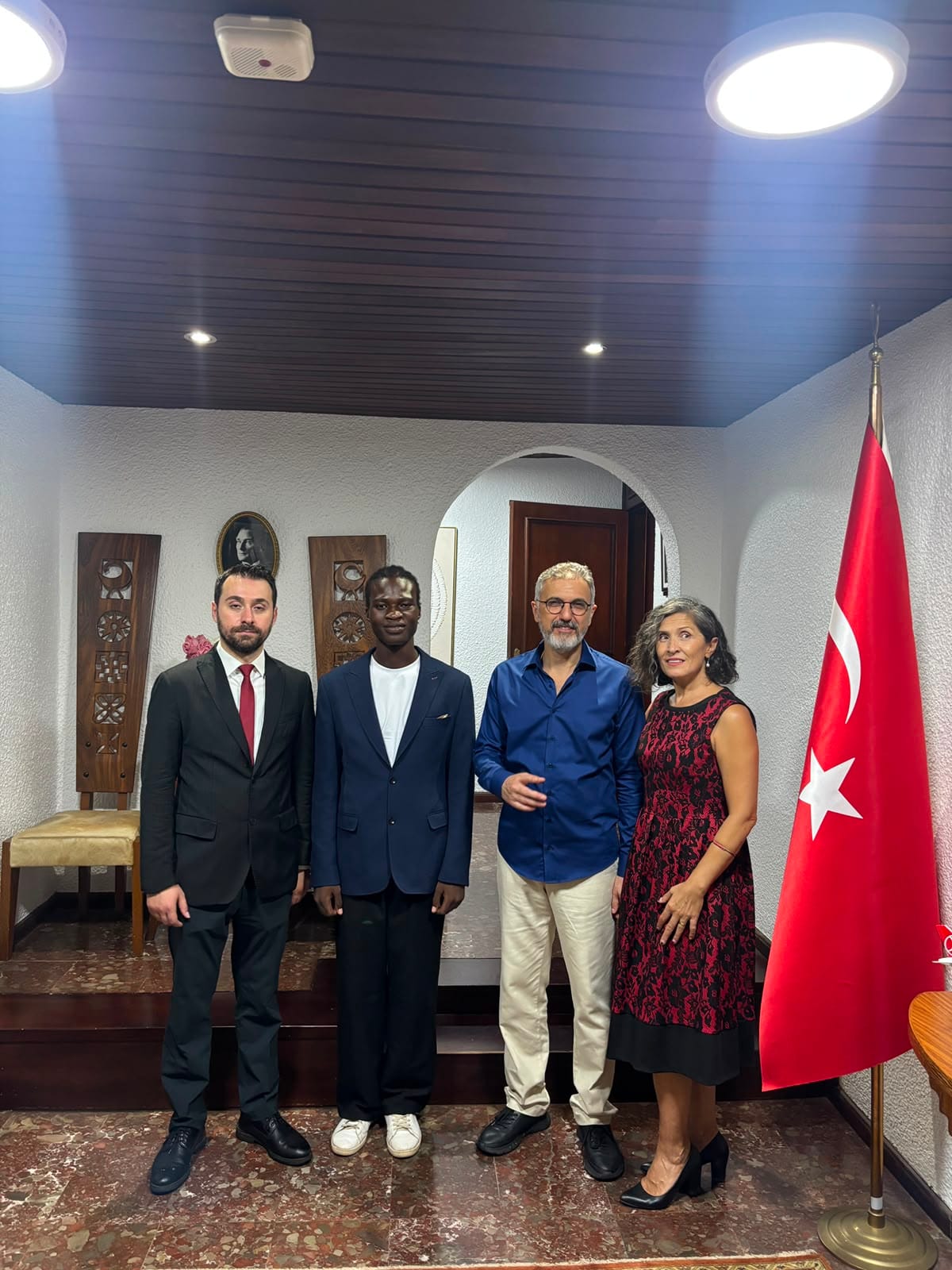 With Turkish Ambassador, Wife & Trade Counselor Talha Tol